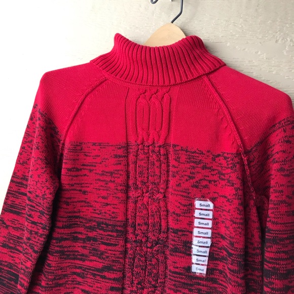 NWT Karen Scott #54 Marled Turtleneck Sweater - Picture 2 of 5